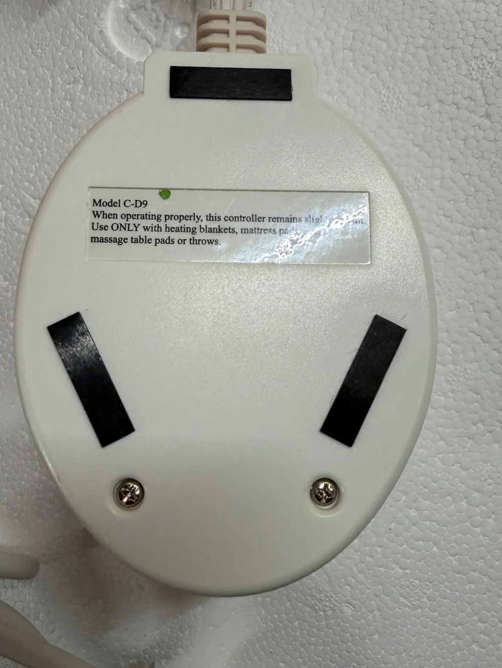 Safe & Warm Technology Bedding Class2 Power Supply Model 120-18VD9 with Control
